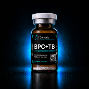 BPC-157 + TB-500 Blend 20mg vial, Celvaris Labs reference material, research use only
