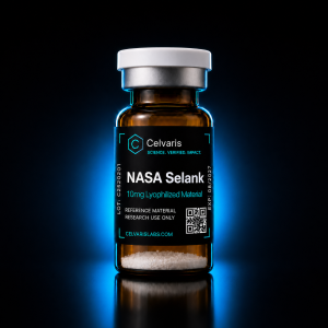 NASA Selank 10mg vial, Celvaris Labs reference material, research use only