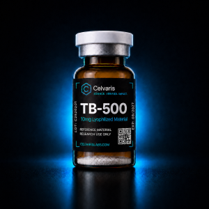 TB-500 (TB4 Fragment) 10mg vial, Celvaris Labs reference material, research use only
